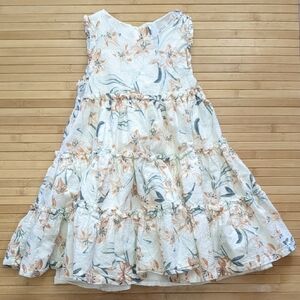 Jason Wu Floral Flowered Girls Cream Peach Sundress Dress, Size 3T
